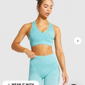 Gymshark Camo Seamless Sports Bra and Leggings Set